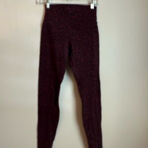 Lululemon Athletica Leopard Leggings High Waist Performance